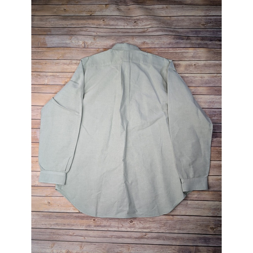 Ralph Lauren Button Down Shirt Mens XLT Flesh Pony Sage Classic Fit Tall Oxford